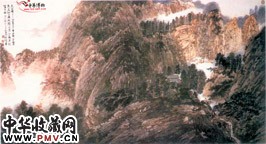 近现代江兆申　深山急涧