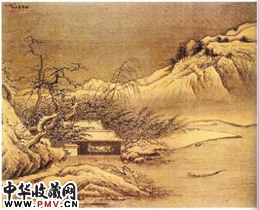 宋夏圭　雪堂客话图（局部）