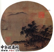 宋夏圭　风雨山水图