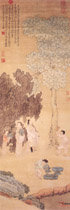 明崔子忠　云林洗桐图