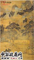 明陆师道　乔柯翠林图