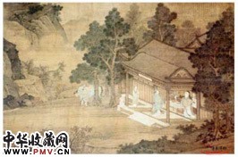 清黄应谌　作屈原卜居图