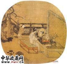 宋苏汉臣　妆靓仕女图