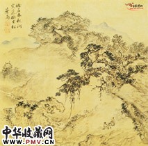 明叶雨　山水合册（之四）