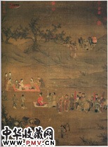 宋陈居中　文姬归汉图（轴）