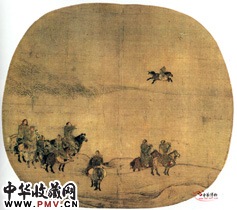 宋陈居中　观猎图