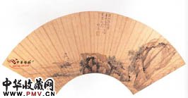 清胡慥　溪山鱼隐图