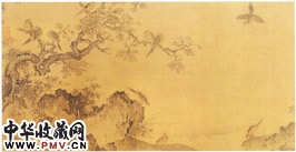 宋黄居寀　竹石棉鸡图