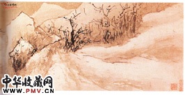 明蒋嵩　四景山水之一（局部）