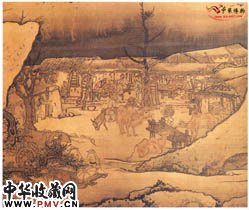 清李寅　盘车图