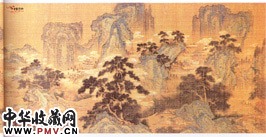 明石锐　花中闲步图