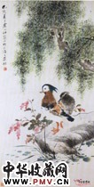 近现代江寒汀　鸳鸯
