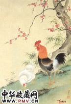 近现代江寒汀　双吉图