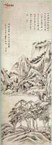 明董其昌　仿郭恕先山水图轴