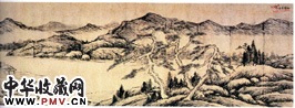 明董其昌　己亥一月山水图（卷）
