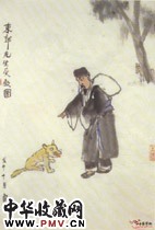 近现代关良　东郭先生受教图