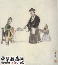 近现代关良　叔嫂相会