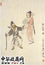 近现代关良　苏山起解
