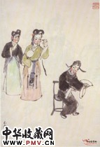近现代关良　西厢记