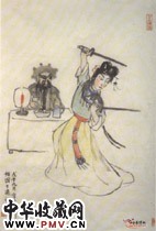 近现代关良　霸王别姬