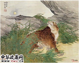 清任薰　猛虎出林