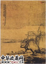 清黄慎　春江独钓图