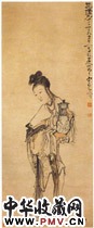 清黄慎　麻姑捧壶图