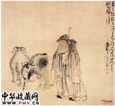清黄慎　苏武牧羊图