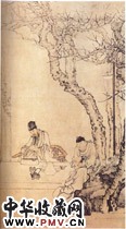清黄慎　春夜宴桃李园图（１）
