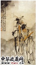清黄慎　果老仙姑图