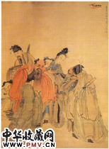 清黄慎　八仙图