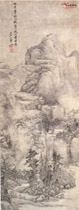 清王翚　秋山萧寺图轴