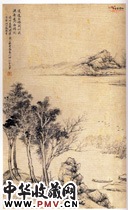 清王翚　幽林闲鸥图