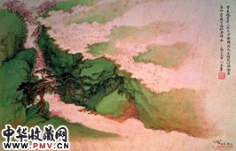 清王翚　桃花渔艇