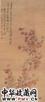 清恽寿平　桃花图