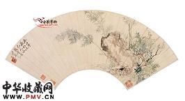 清恽寿平 竹石图