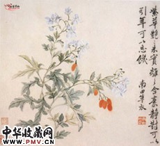 清恽寿平　花卉册（ 之四）