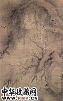 清恽寿平　五清图轴