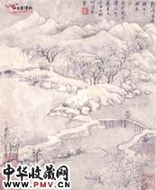 清查士标　仿各家山水册之十