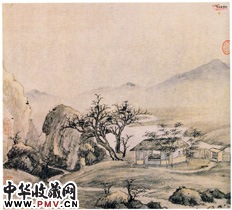 清王鉴　山石图（册）