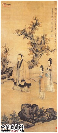 明陈洪绶 昇庵簪花图