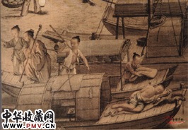 清郎世宁　羊城夜市图画面二