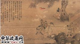 清苏六朋　上疏策马图
