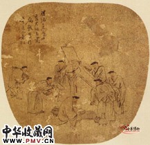清苏六朋　群盲评古图