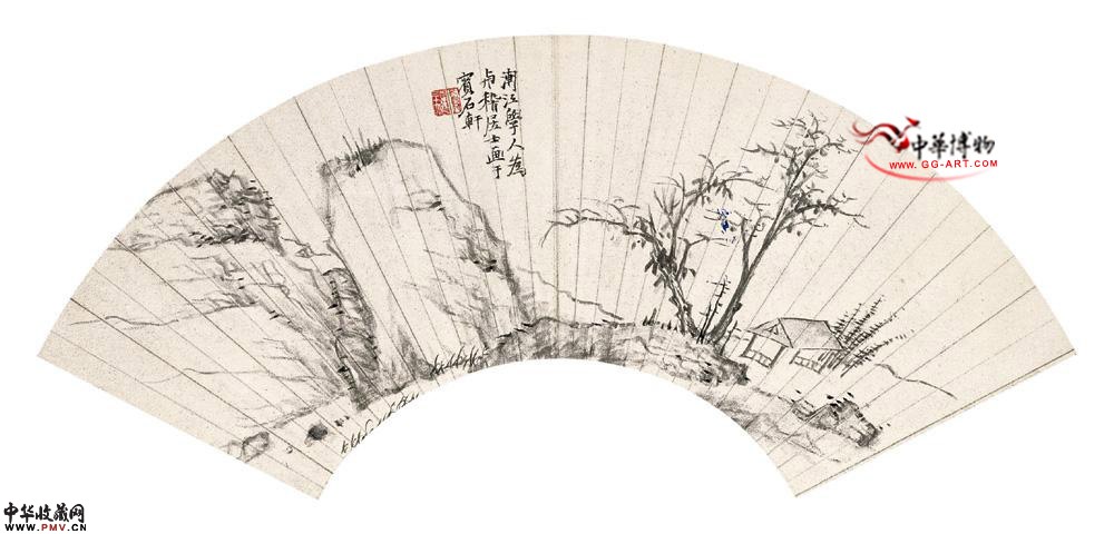 清弘仁 山居图