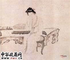 明吴伟　武陵春图（局部）