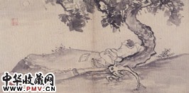 明吴伟　人物故事册“耕读闲息”