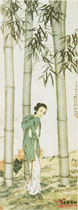 近现代徐悲鸿　天寒翠袖薄