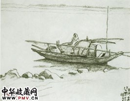 近现代徐悲鸿　风景速写