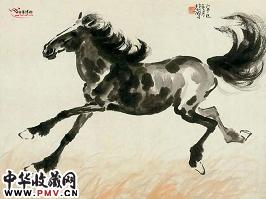 近现代徐悲鸿　奔马